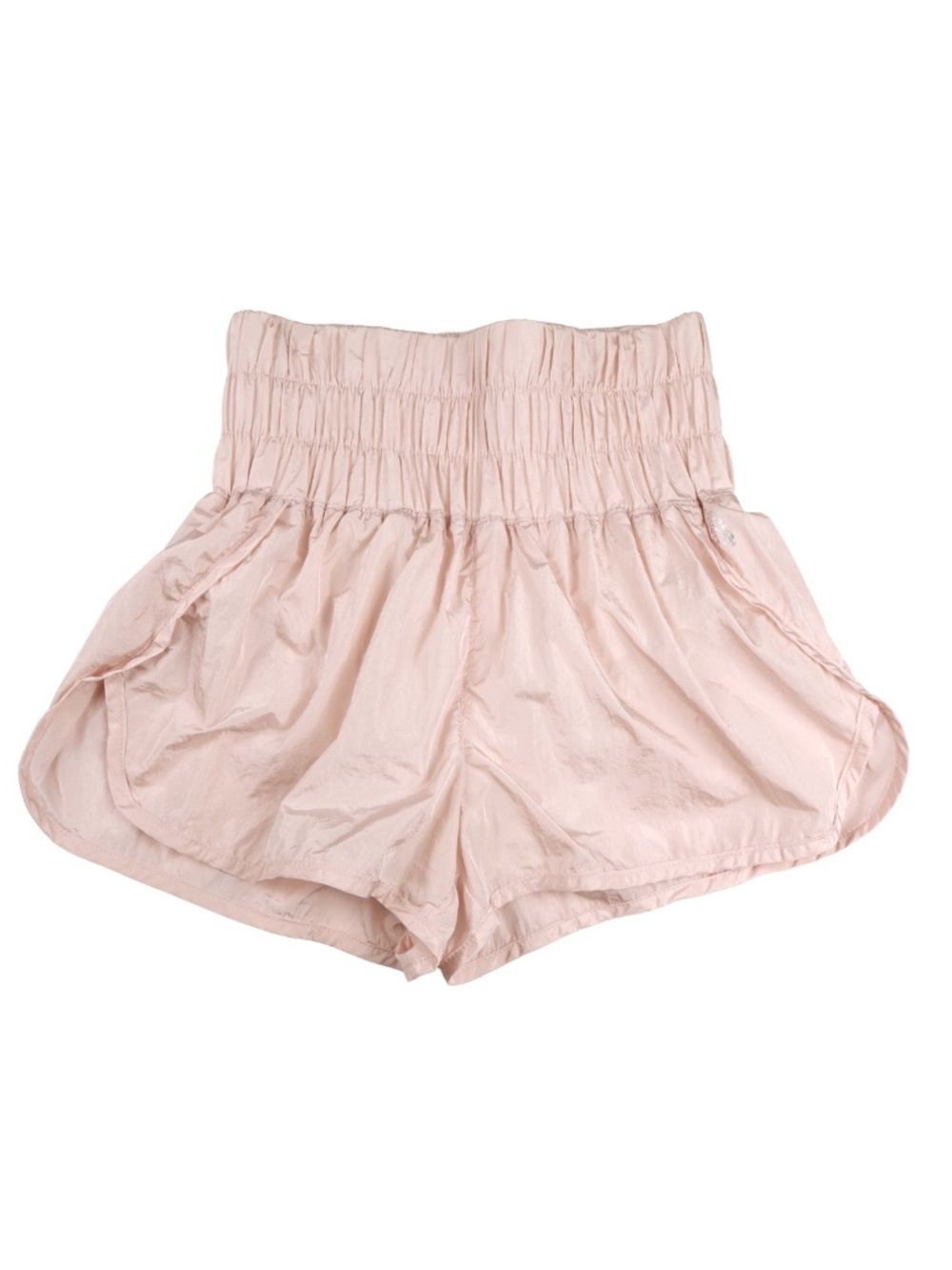 FP Movement Pale Pink High Waist Running Shorts Size Small Athletic Lounge